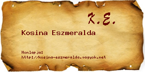 Kosina Eszmeralda névjegykártya